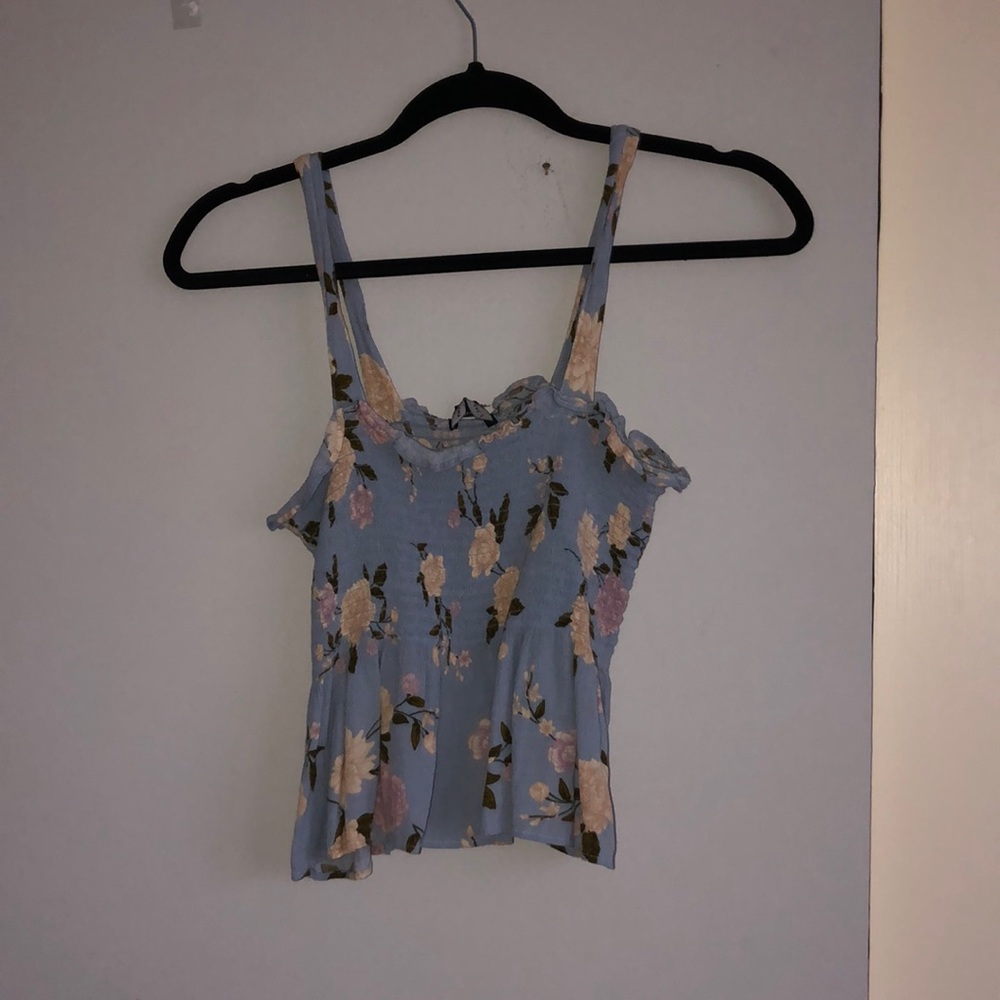 american eagle floral tank top